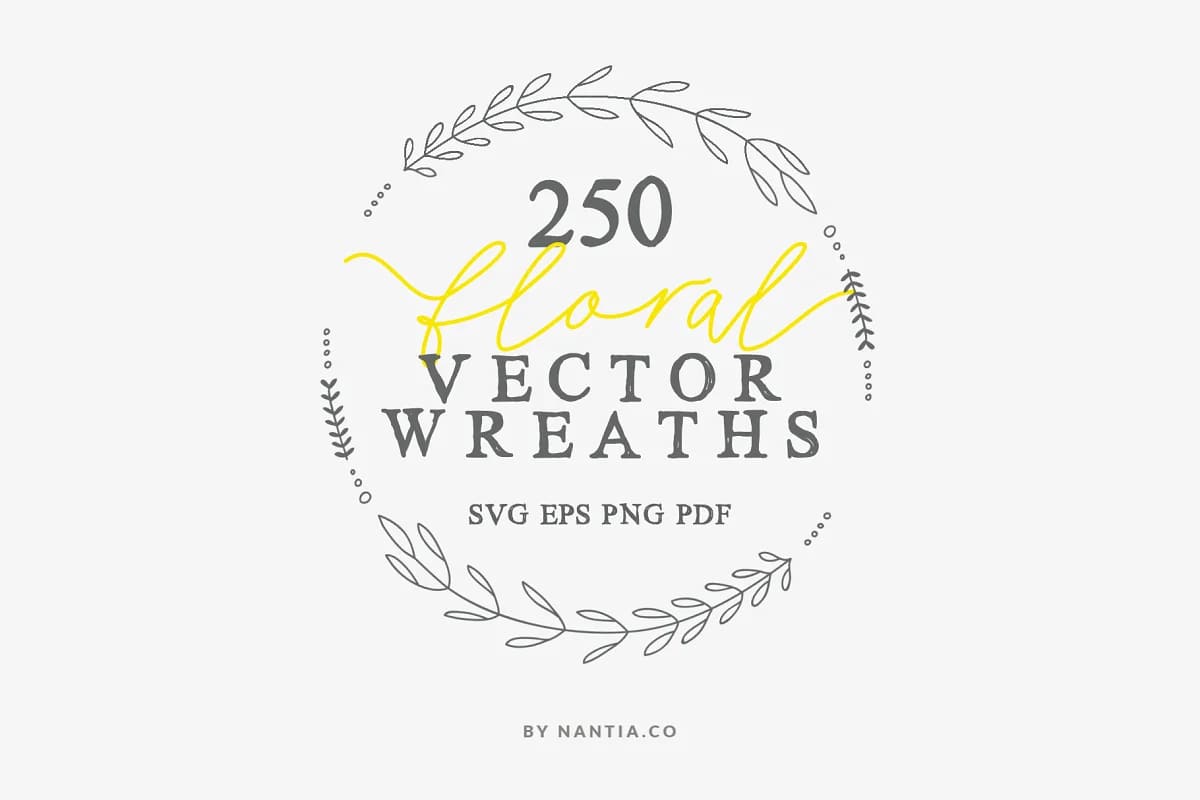 floral vector wreaths - frames for your graphics.