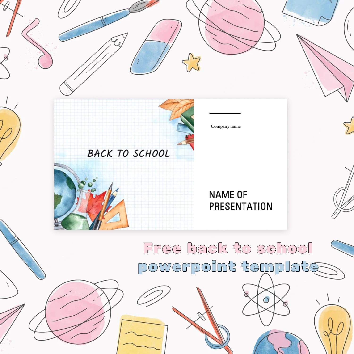 1500 1 Free Back To School Powerpoint Template.