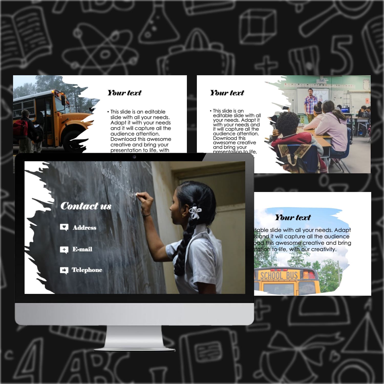 1500 2 Free Back To School Powerpoint Template.
