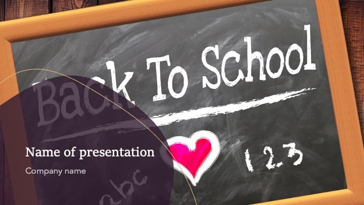 1 Free Back To School Powerpoint Template.