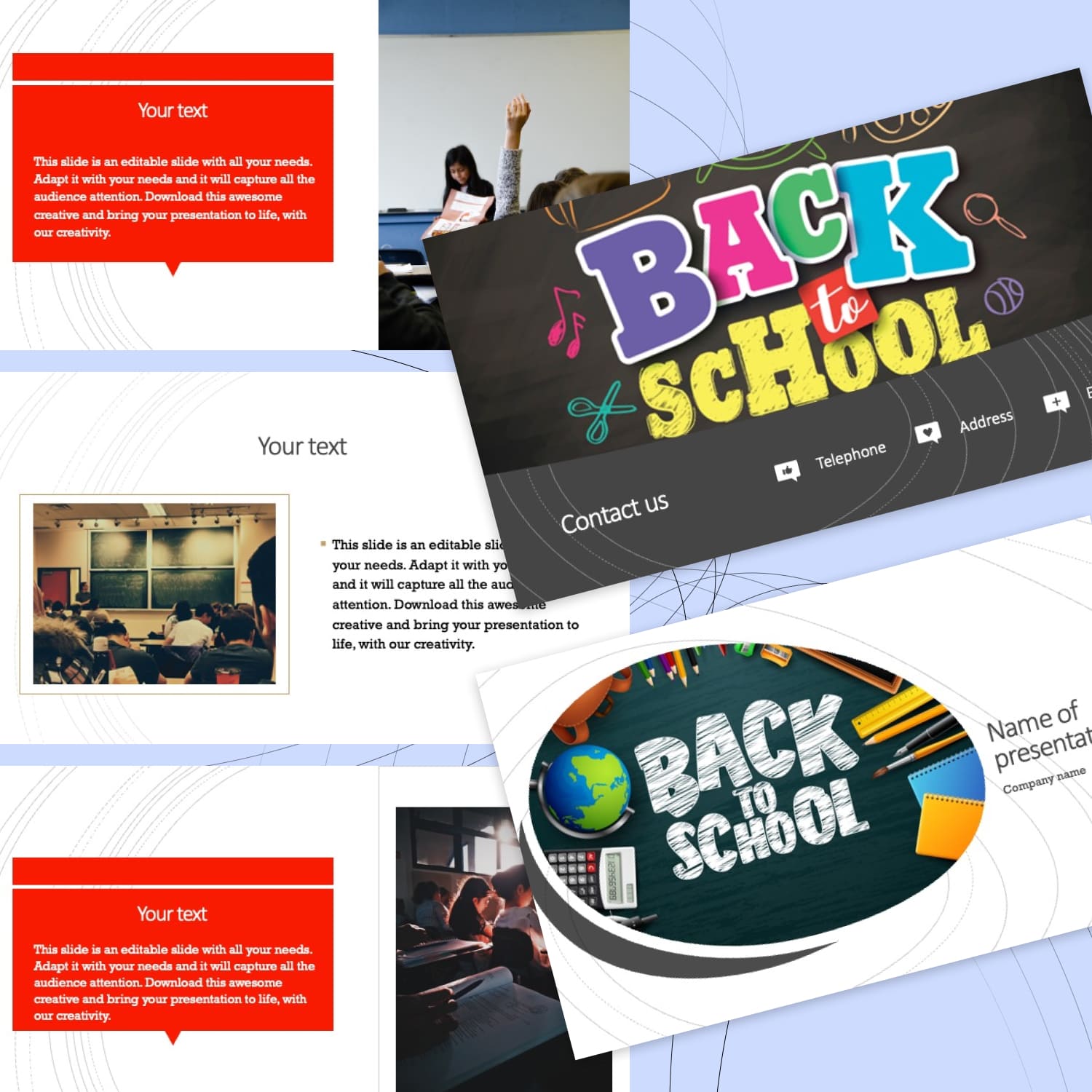 Preview Back To School Powerpoint Template.