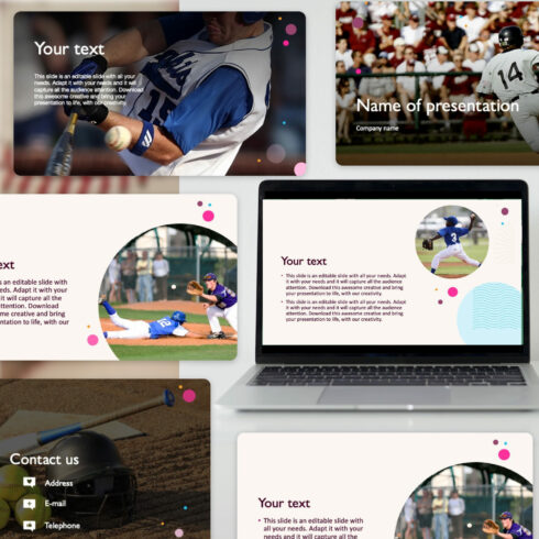 Free Clean Baseball Powerpoint Template – MasterBundles