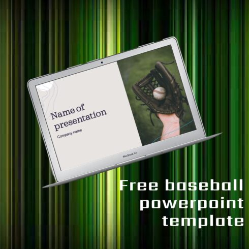 Images with Baseball Powerpoint Template.
