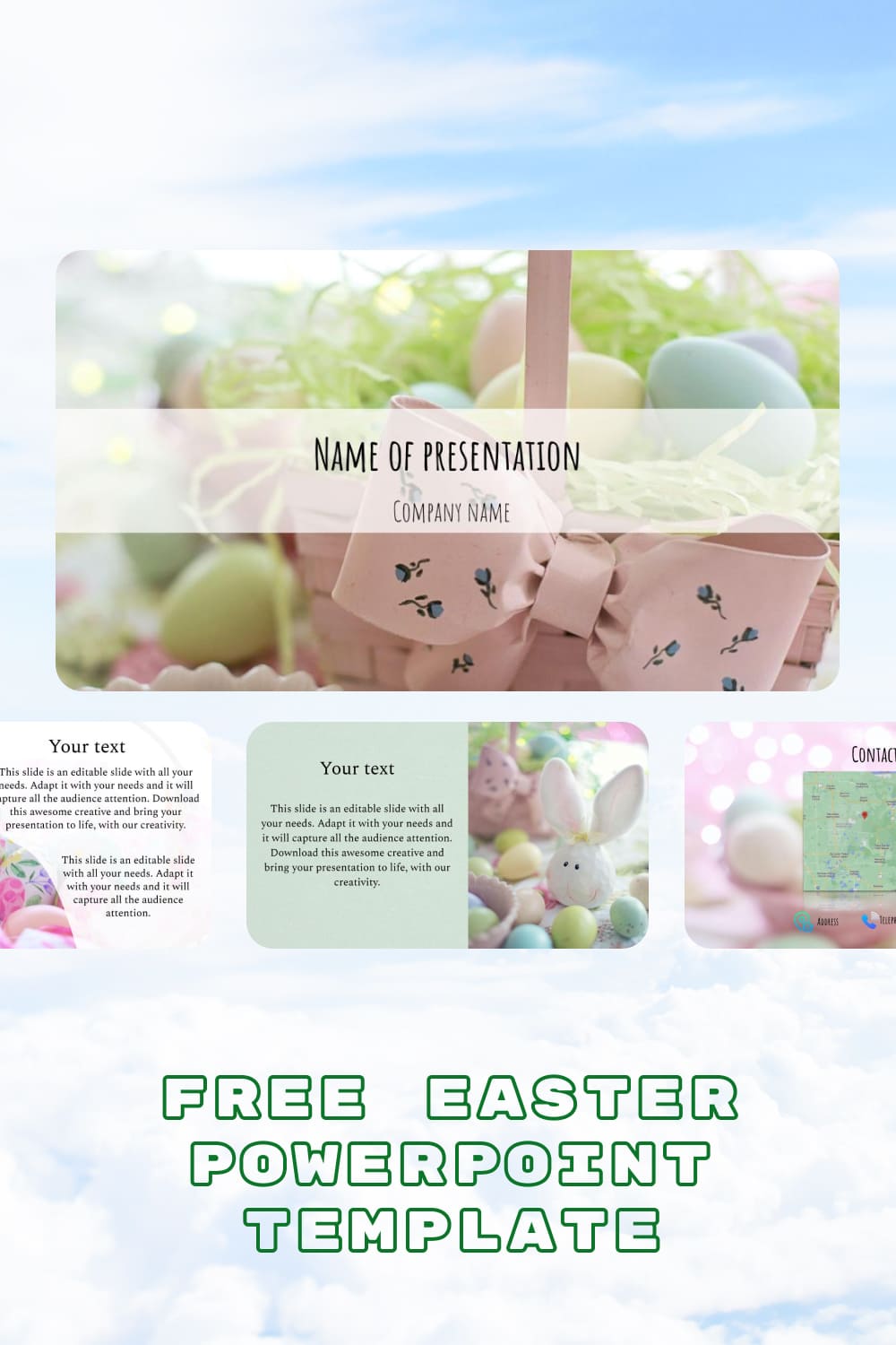Pint Free Easter Powerpoint Template.