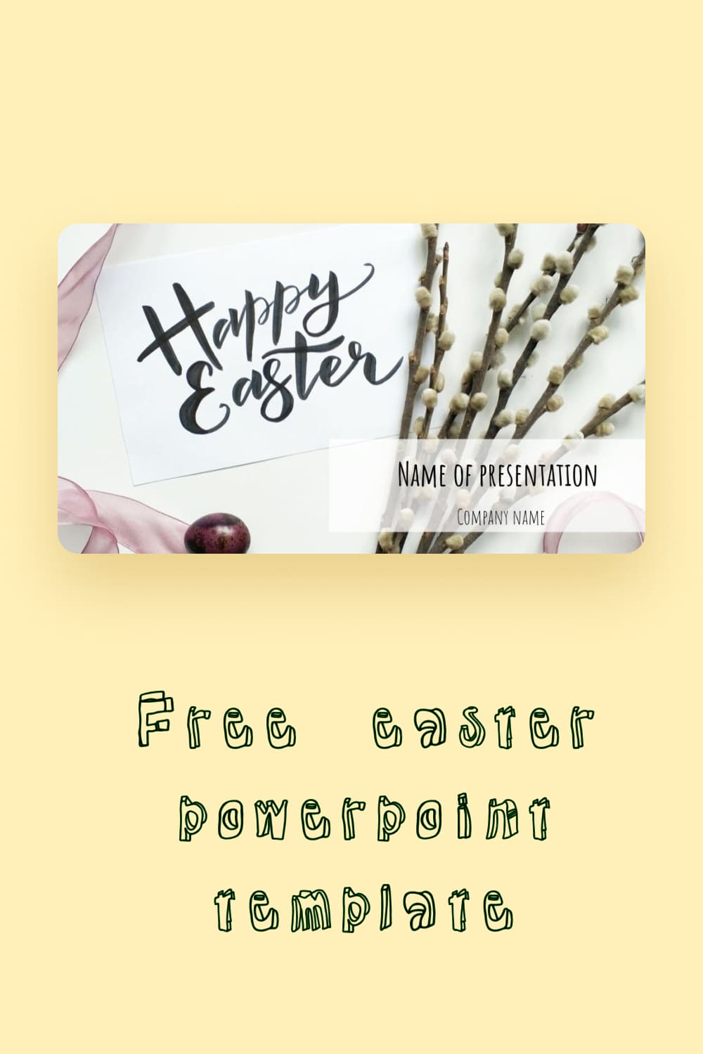 Pint Free Easter Powerpoint Template.