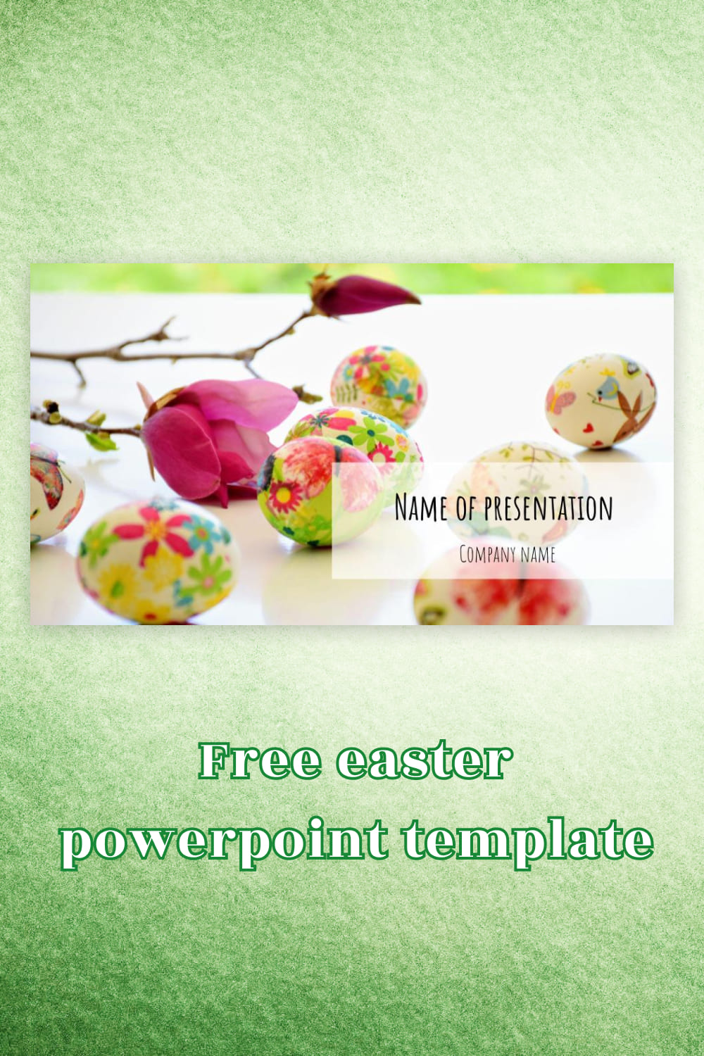 Pinterest Easter Powerpoint Template.