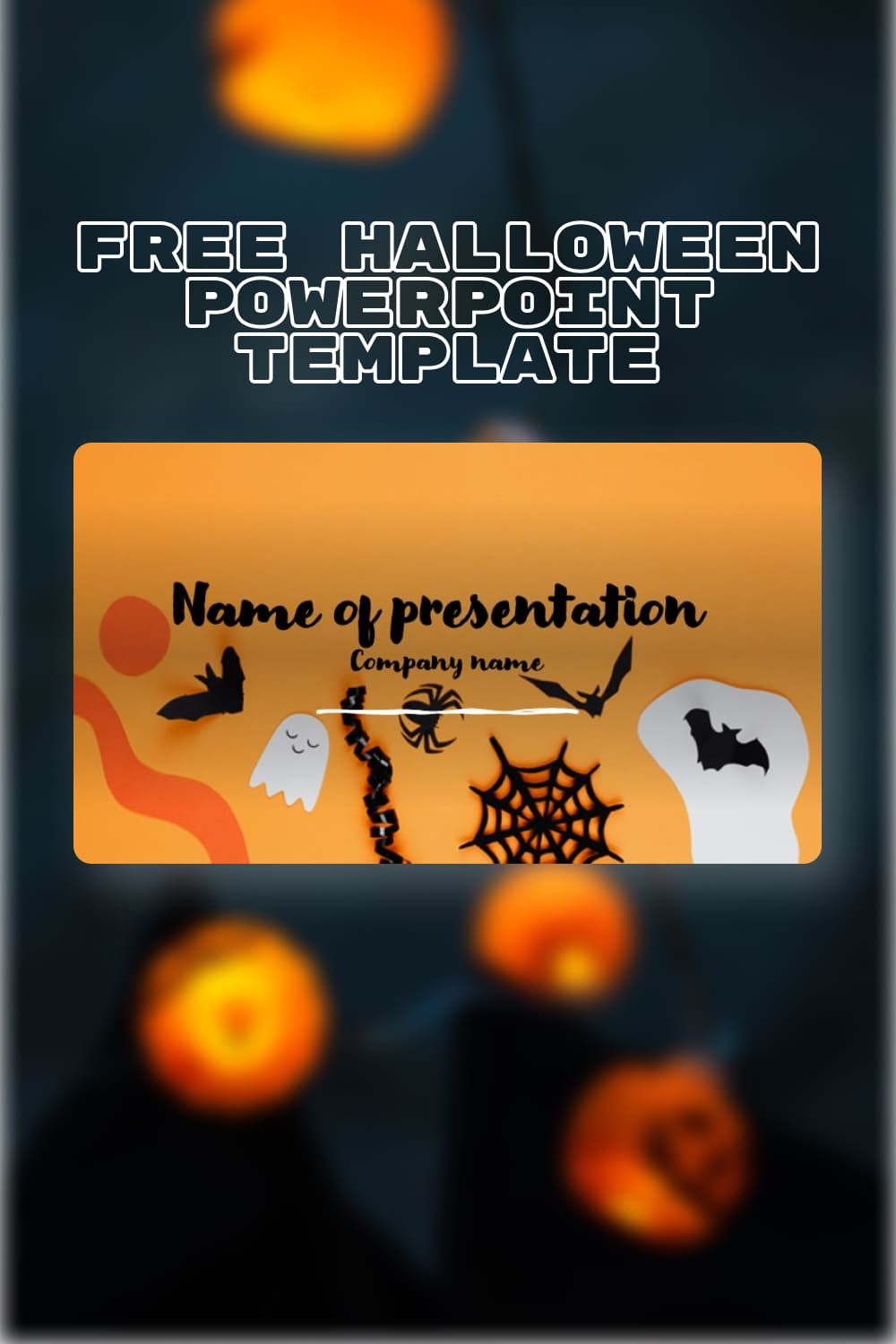 Pint Free Halloween Powerpoint Template.