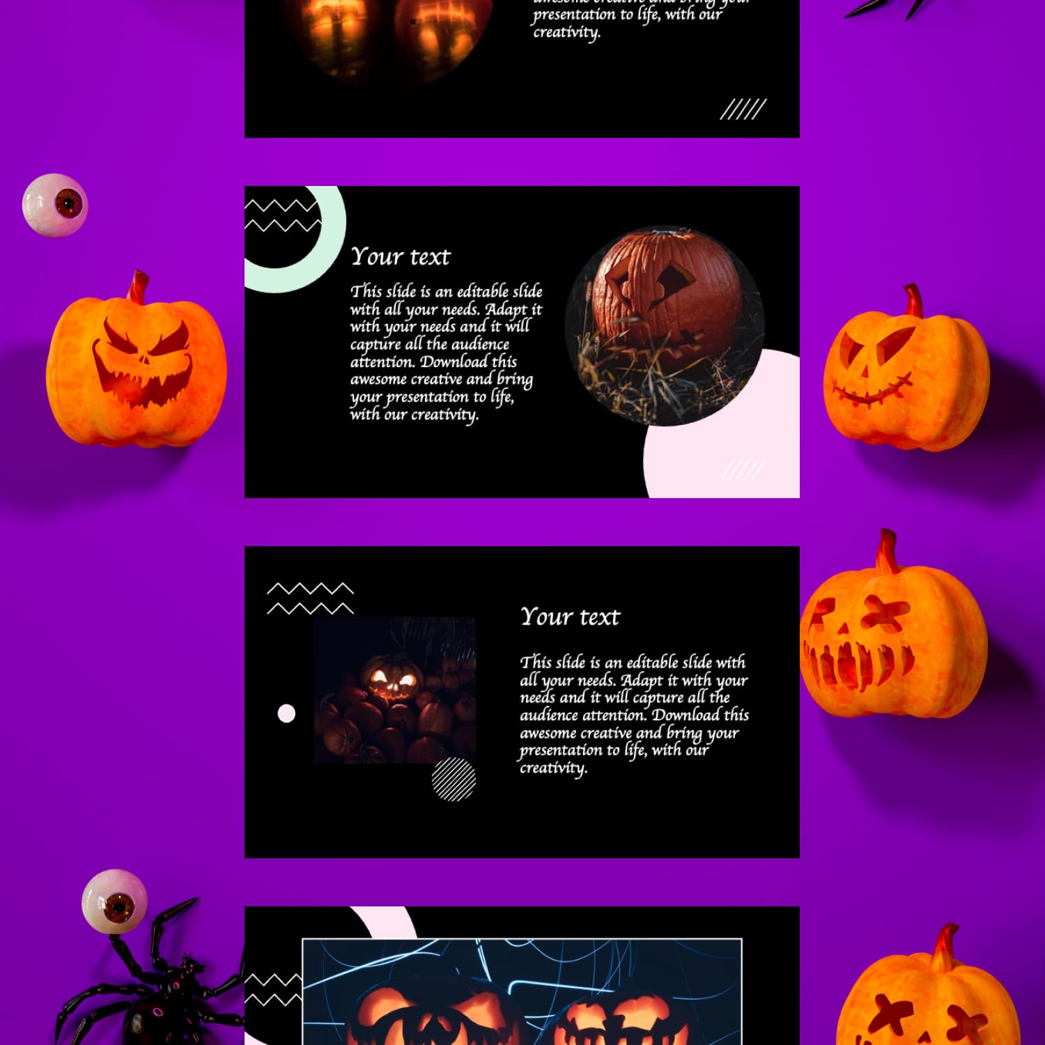 Free Halloween Powerpoint Template Cover.