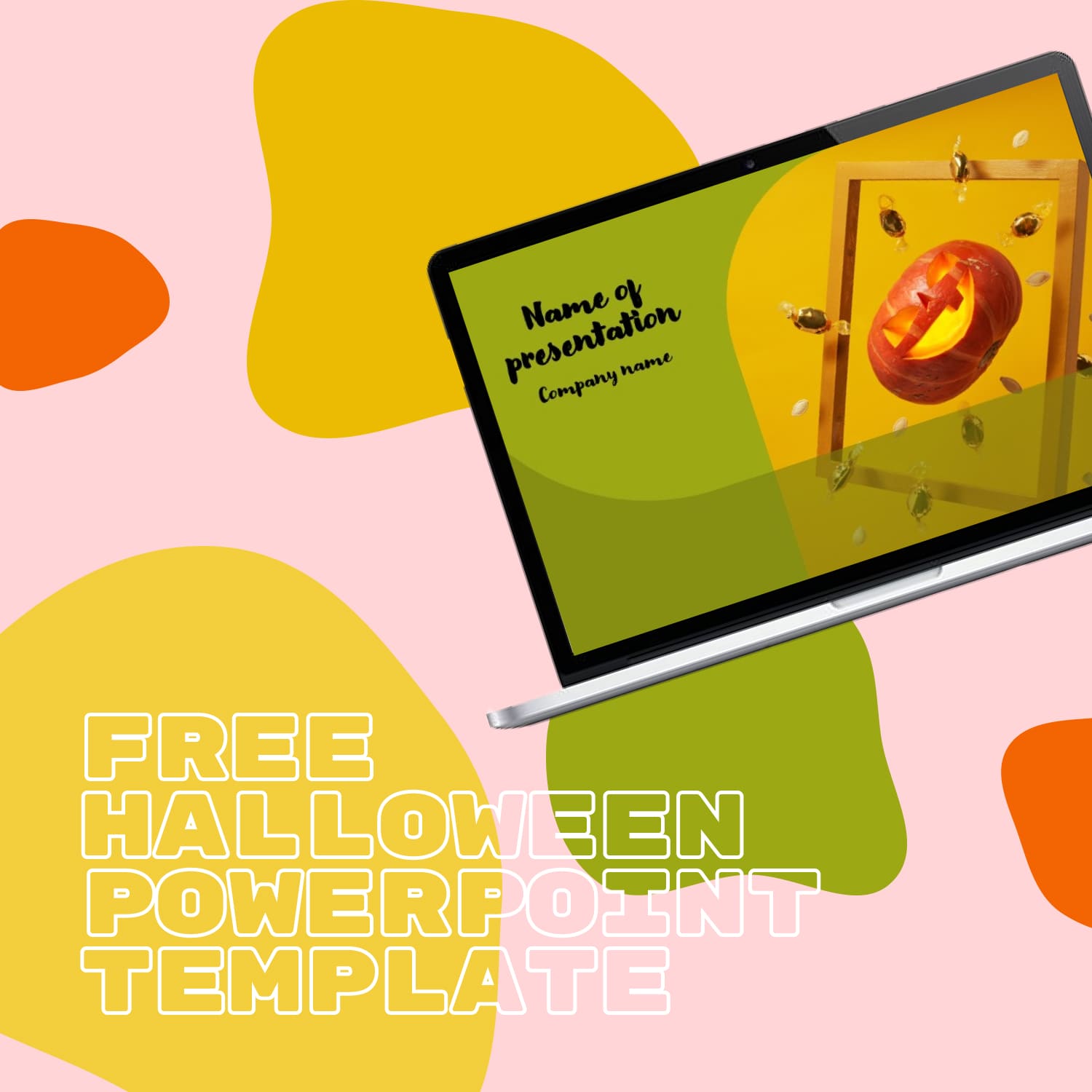Free Bright Halloween Powerpoint Template.