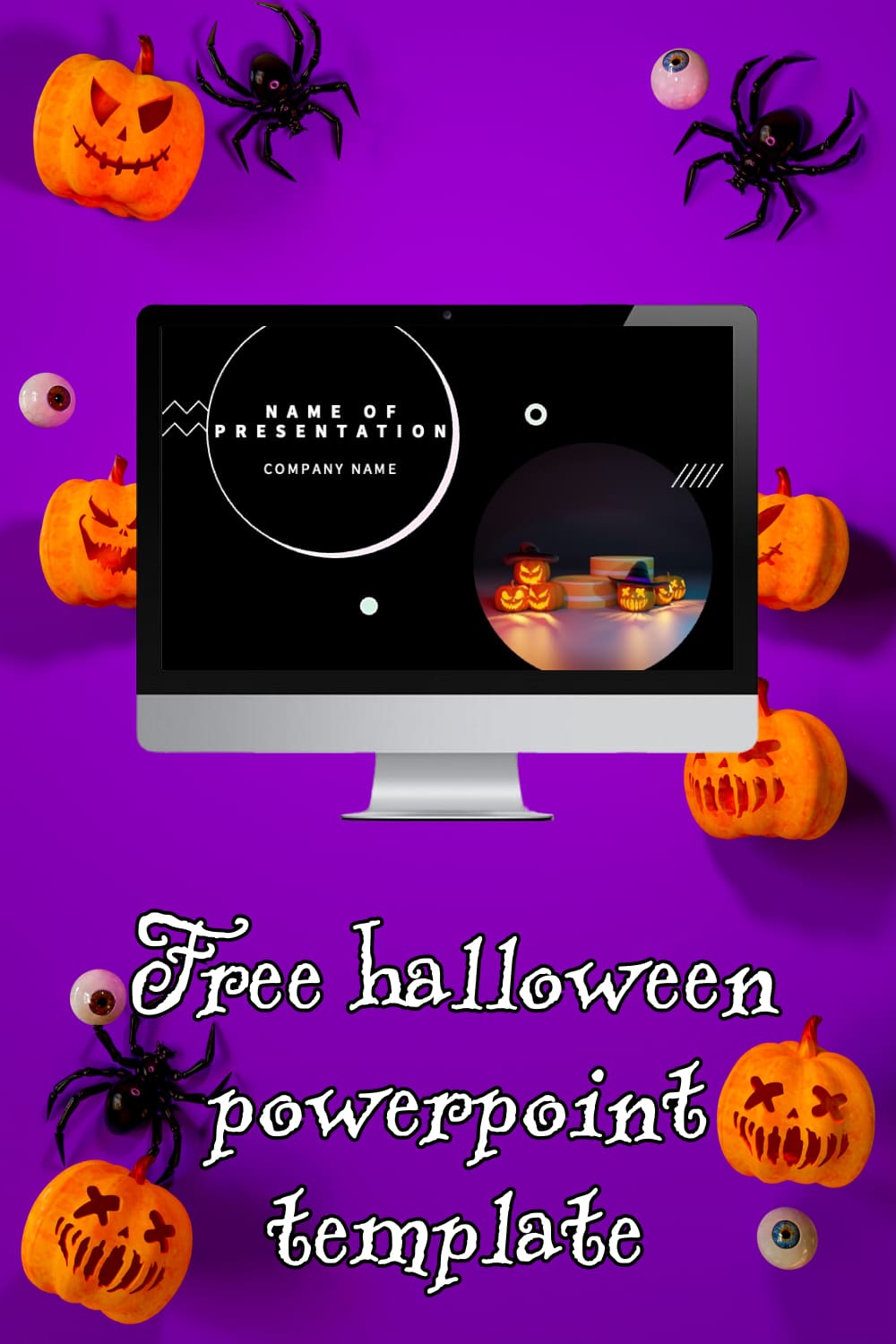 Pint Free Halloween Powerpoint Template.