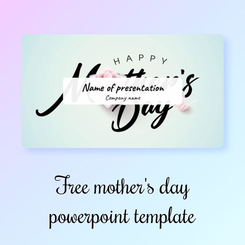 Free Mother's Day Powerpoint Template – MasterBundles