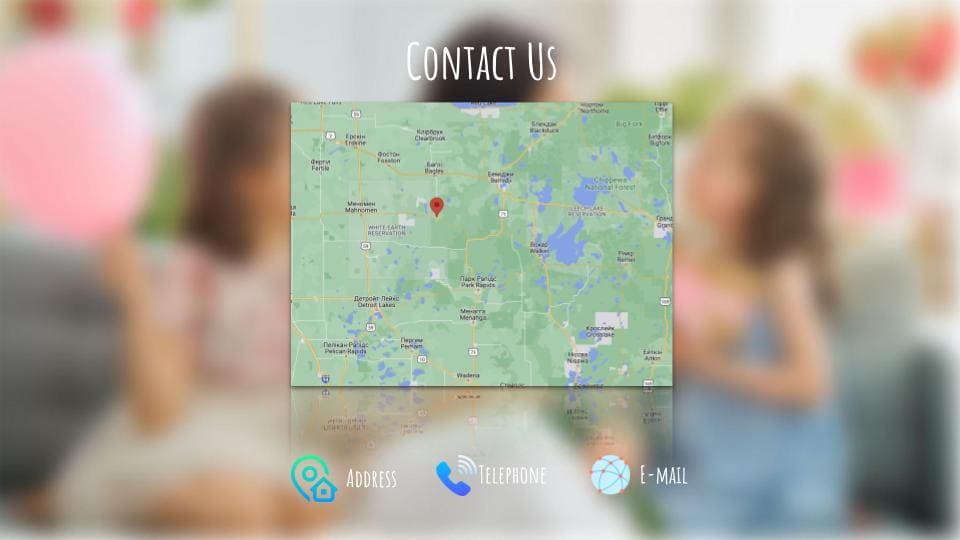Contacts and map.