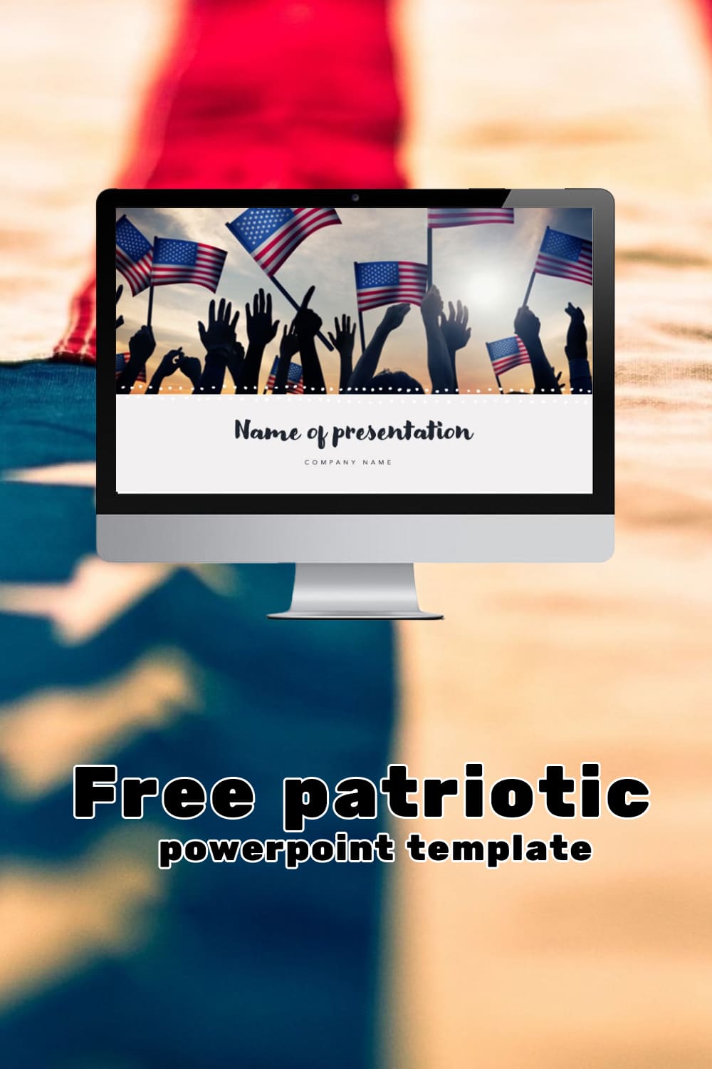 Pinterest Free Patriotic Powerpoint Template.