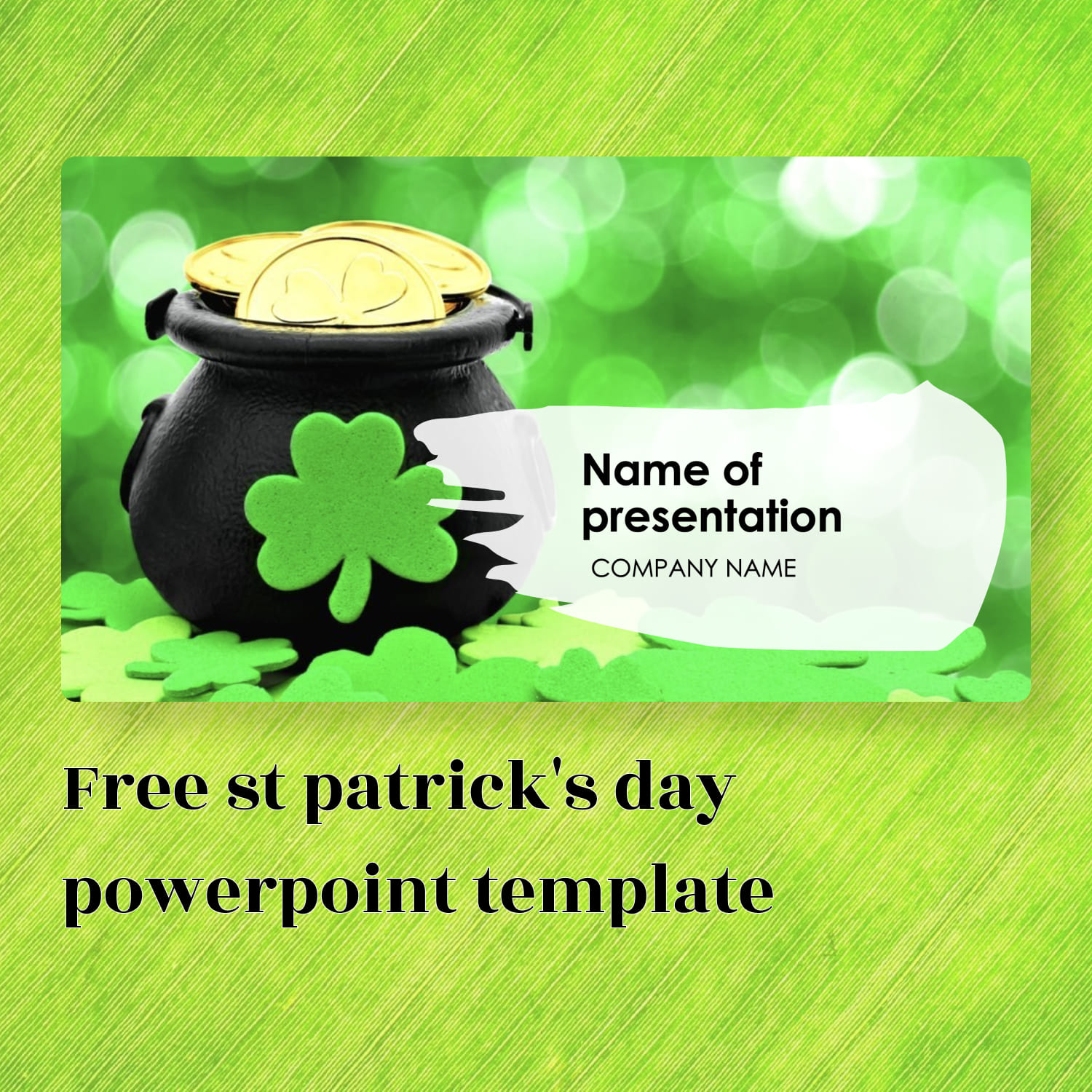 Free Green St Patrick's Day Powerpoint Template.