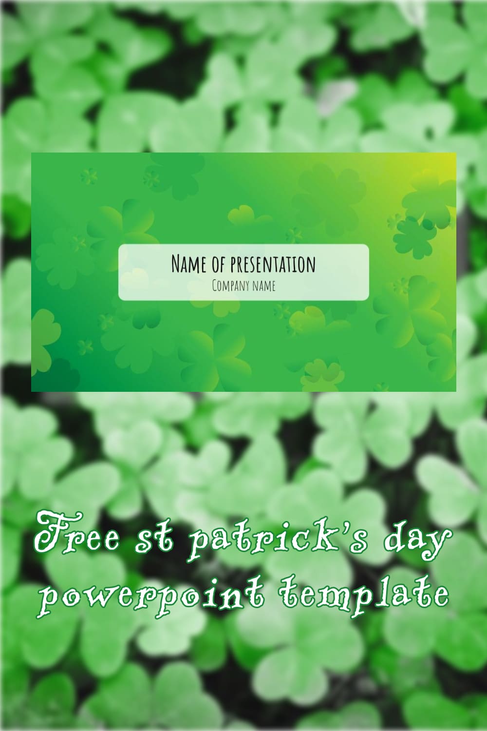 Pint Free St Patricks Day Powerpoint Template.
