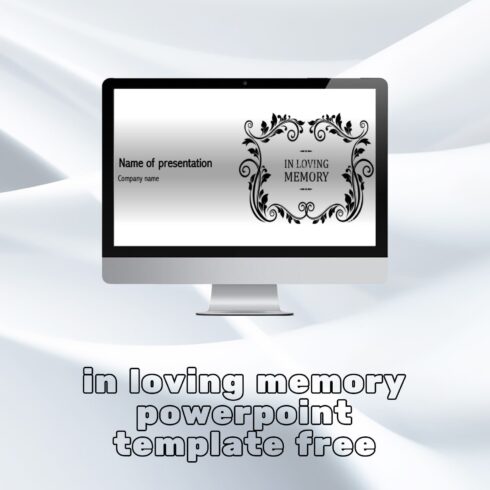 1500 1 In Loving Memory Powerpoint Template Free.