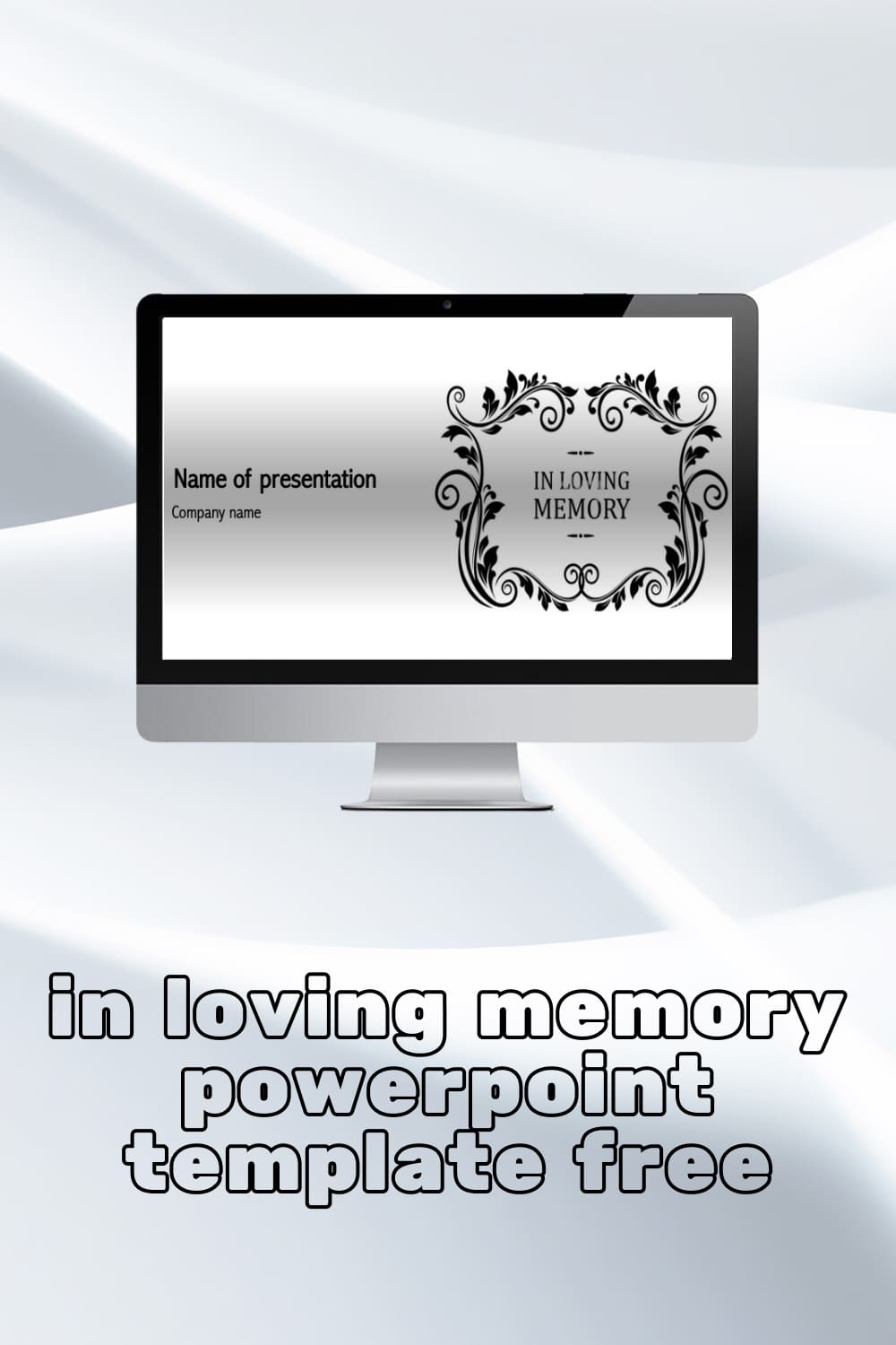Pint In Loving Memory Powerpoint Template Free.