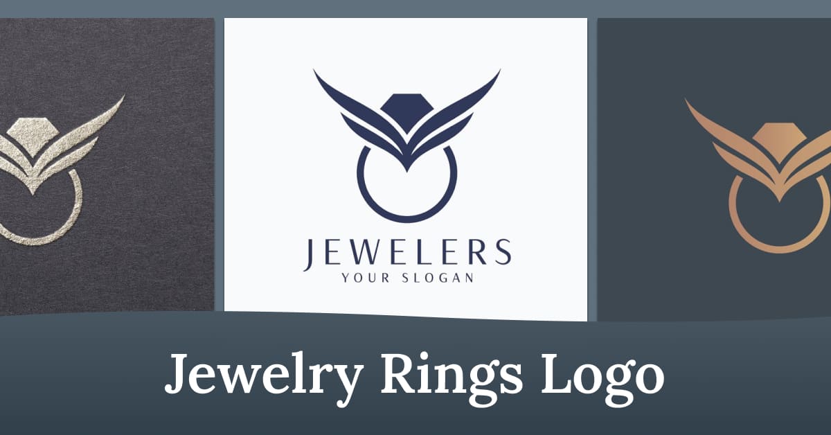 jewelry rings logo templates.