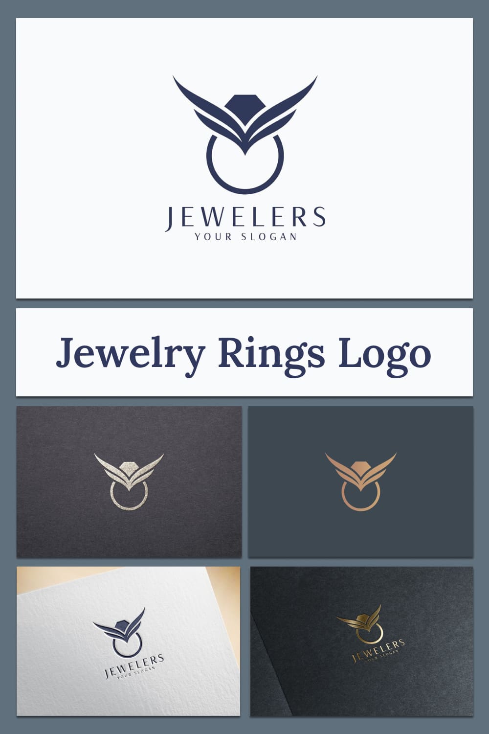 jewelry rings logo for jewelry brand.