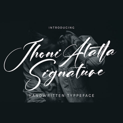 jhoni alatta unique style calligraphy font cover image.