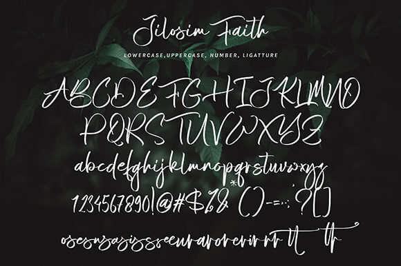 jilosim faith enchanting stylish handwritten font all symbols all symbols example.