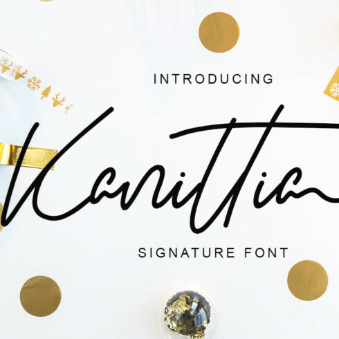 kanittia casual style modern handwritten font cover image.