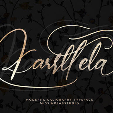 karrttela stunningly light and elegant handwritten font cover image.