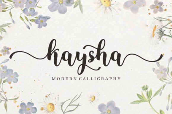 kaysha beautiful enchanting handwritten font pinterest image.