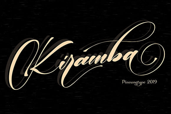 kiramba fun and authentic handwritten font.