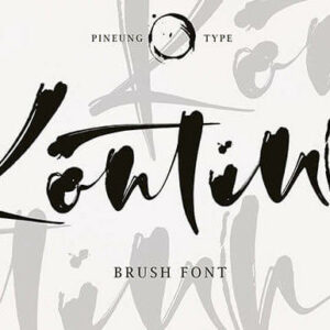 kontinh incredibly authentic handwritten font cover image.