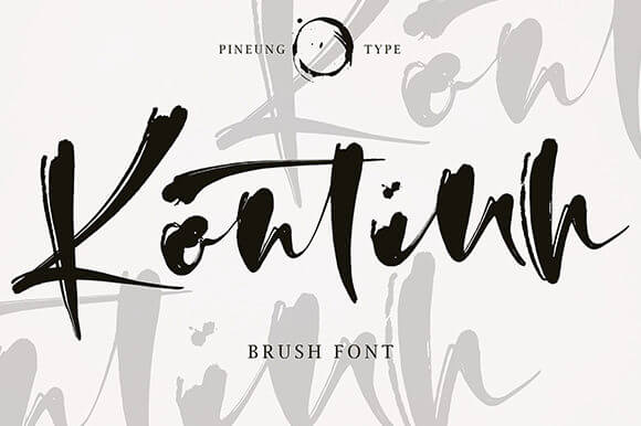 kontinh incredibly authentic handwritten font pinterest image.