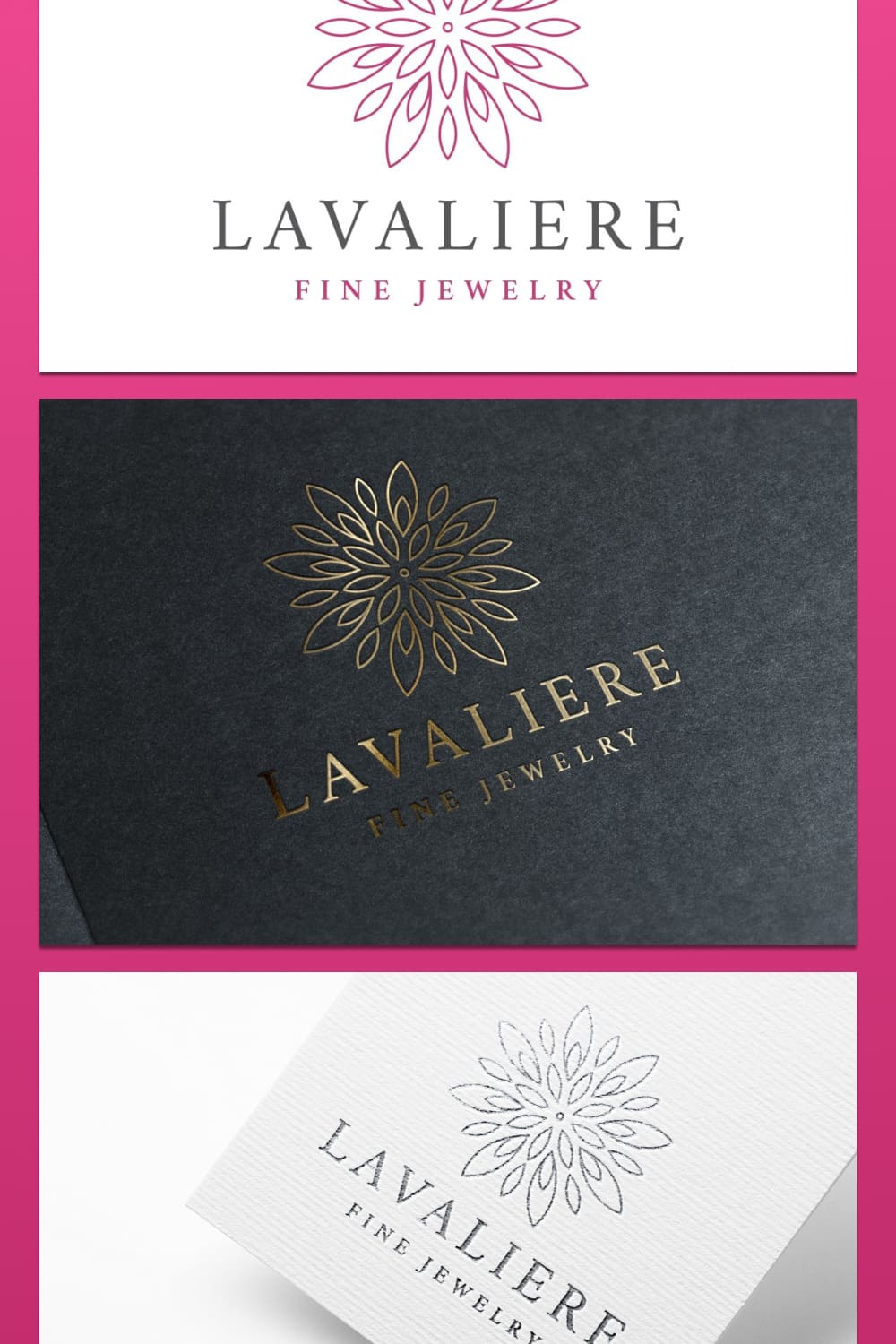 lavaliere jewelry logo template for any kind of jewelry.