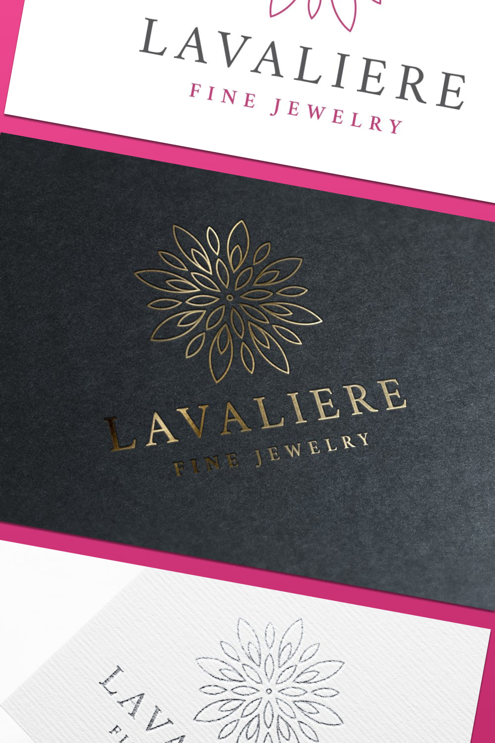 lavaliere jewelry logo template design.