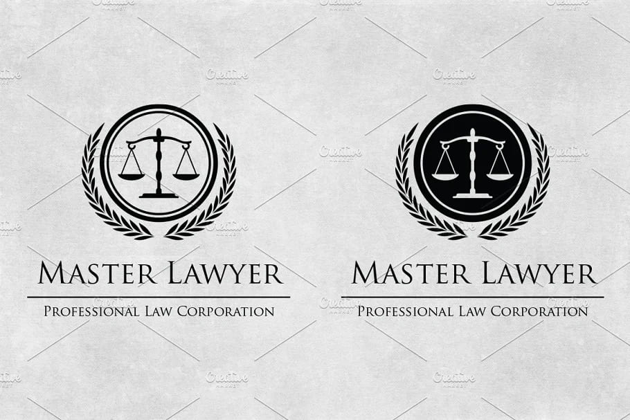 law firm black and white logos.