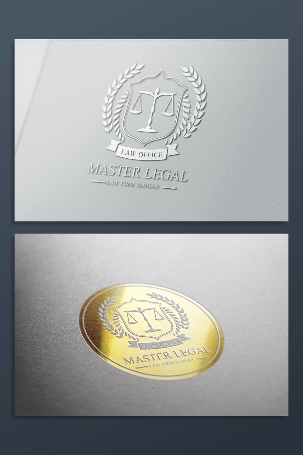 law firm logotype design template.