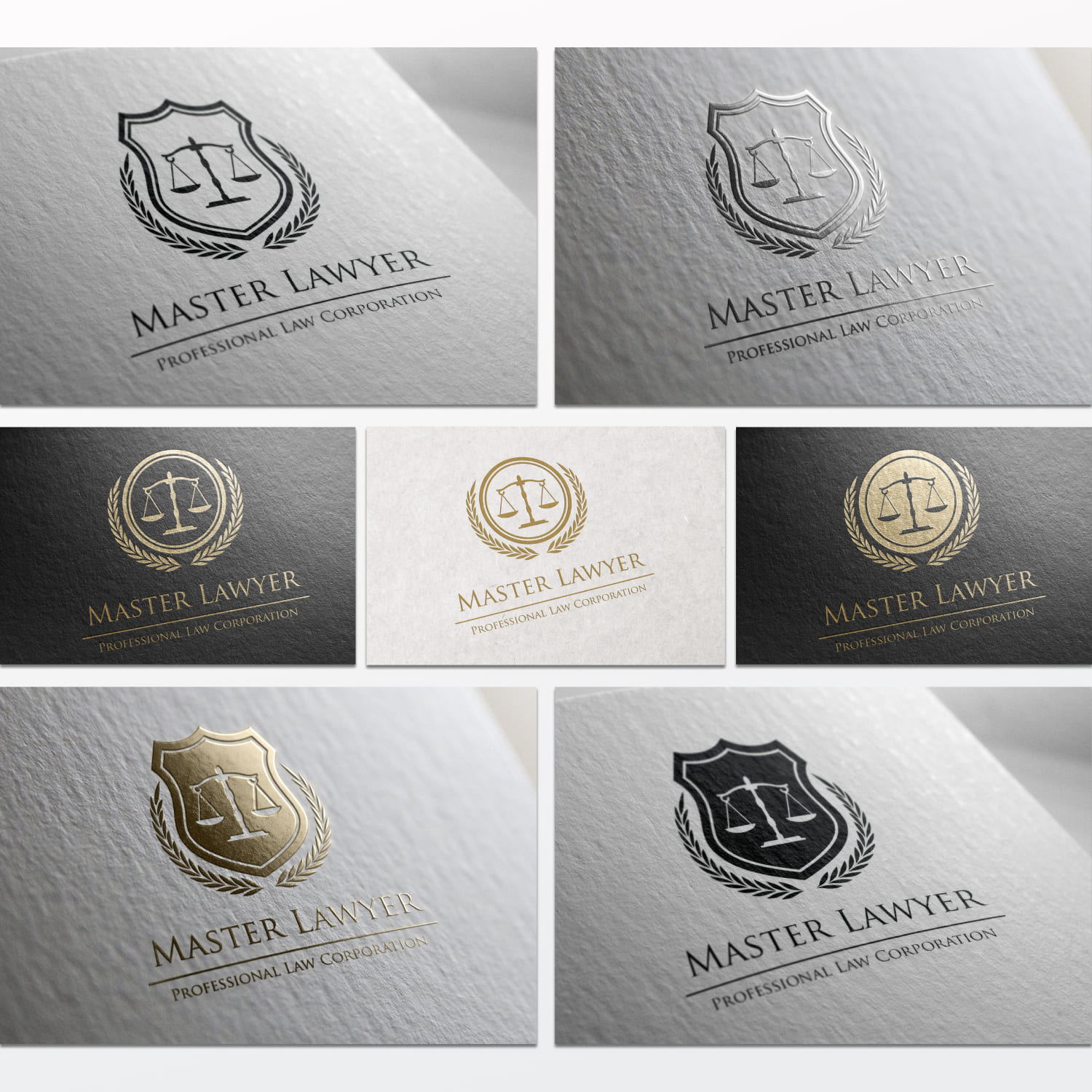 Law Firm Logo Template For Lawyer Office preview image.