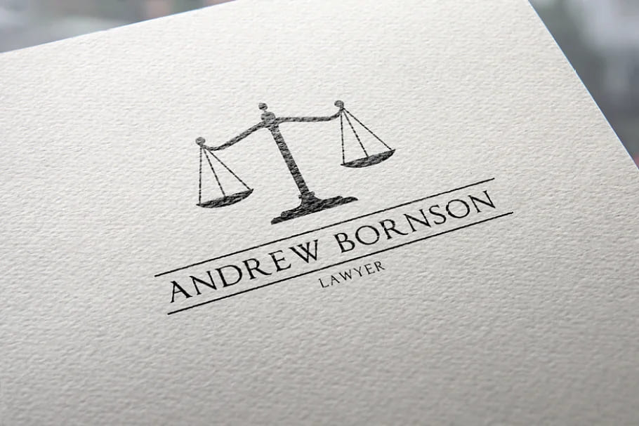 law firms logotype template.