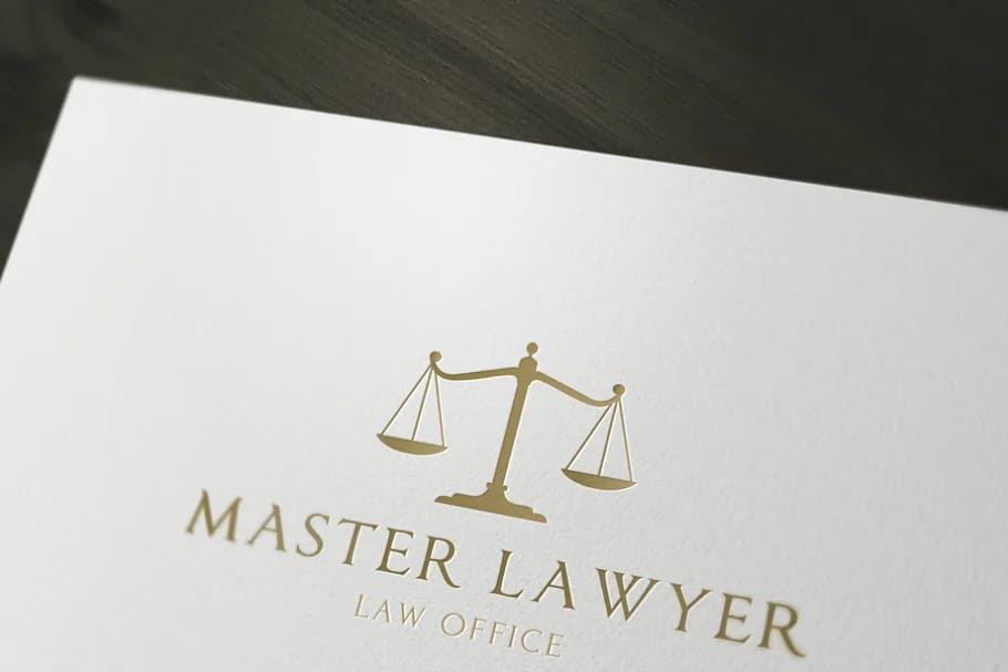 law firms logotype design template.
