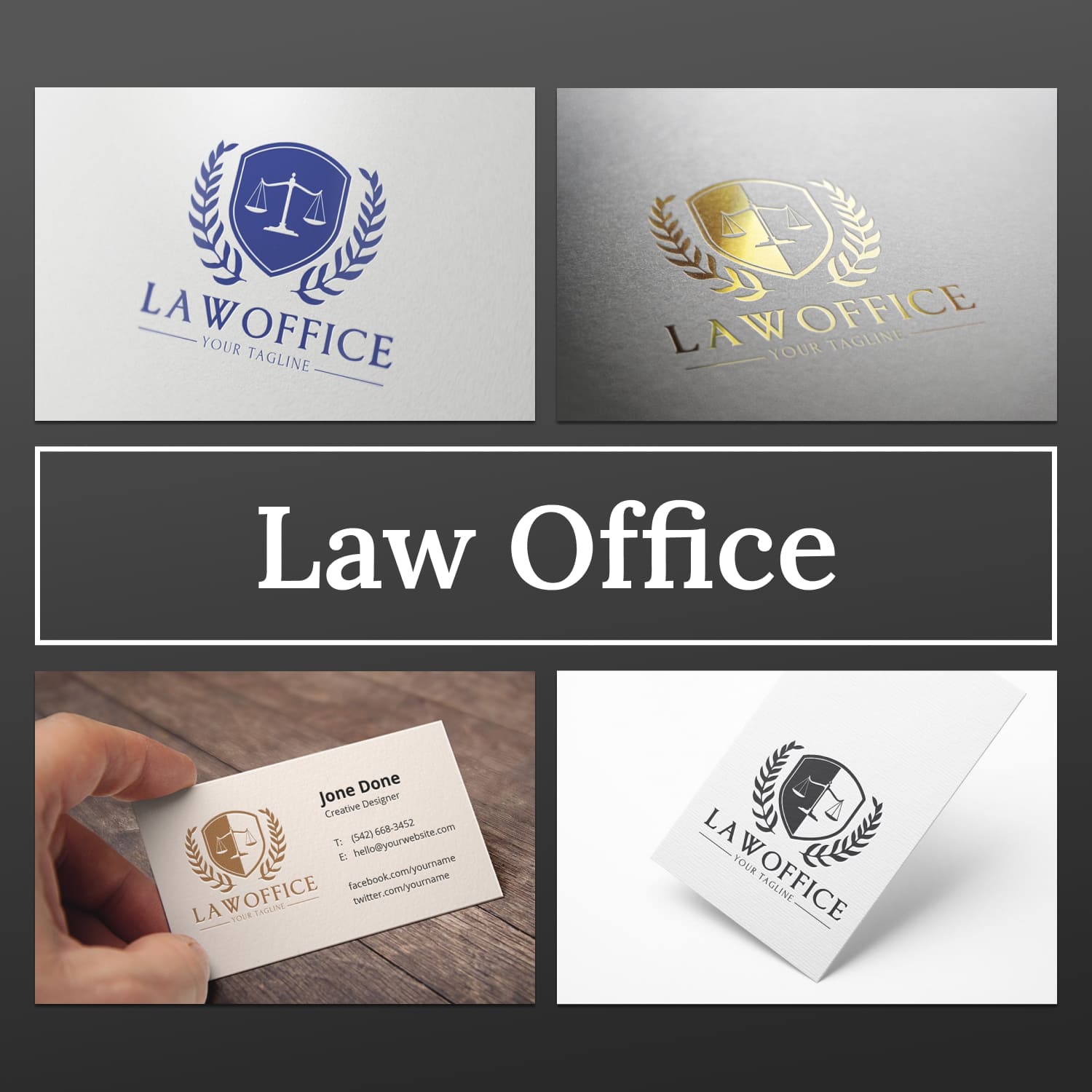 Law Office Logotype Template cover image.