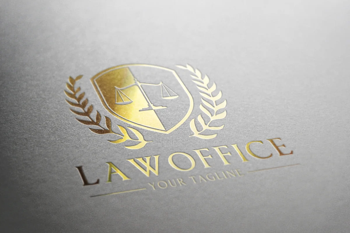 law office logotype template.