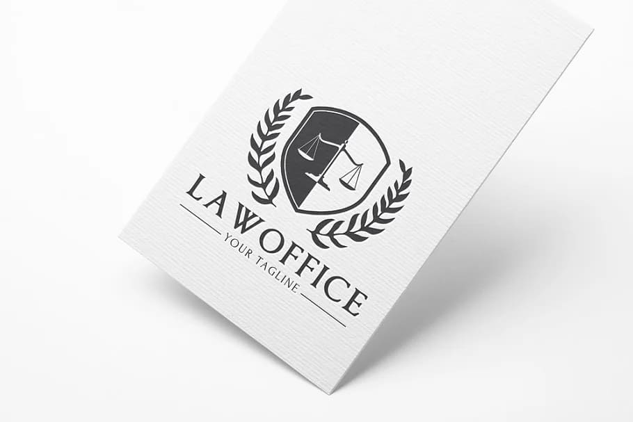 law office black logo.