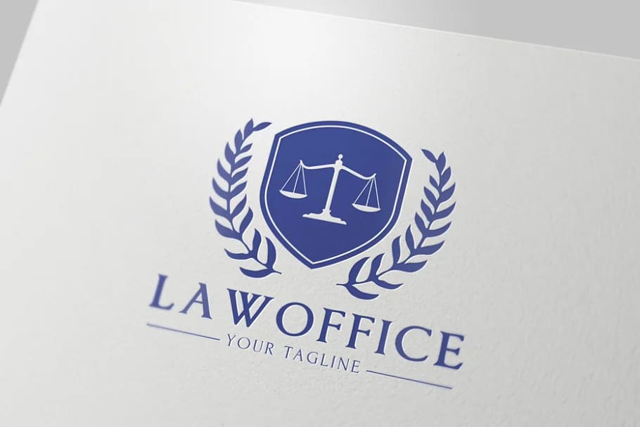 law office blue logo.