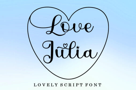 love julia quirky and playful handwritten font.