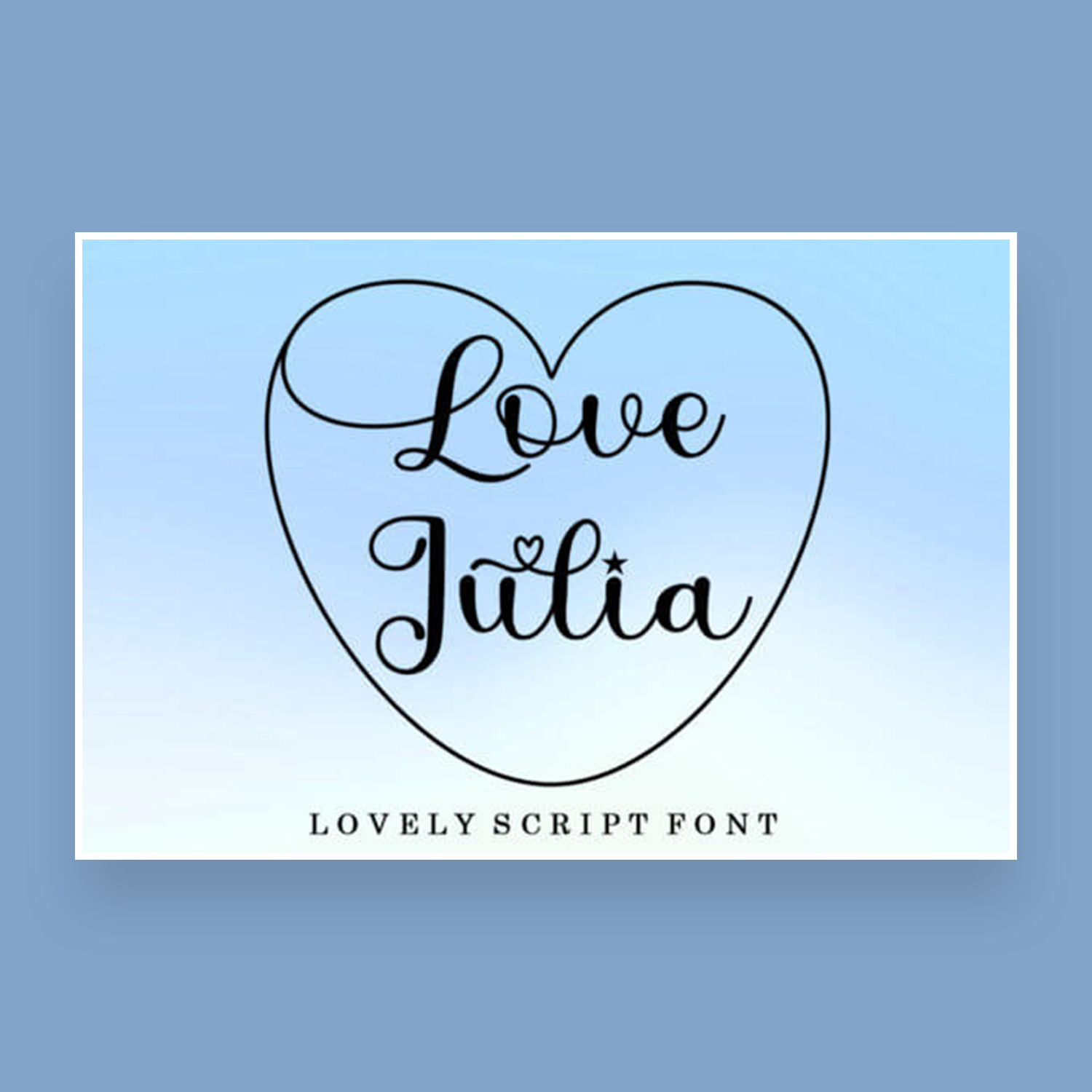 love julia quirky and playful handwritten font cover image.