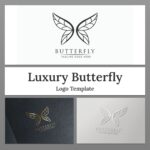 Luxury Butterfly Delicate Logo Template cover image.