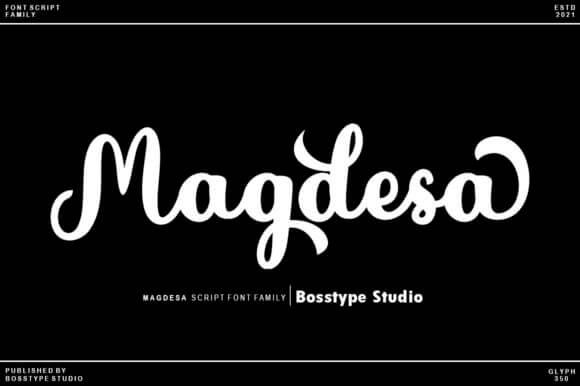 magdesa beautiful and refined handwritten font.