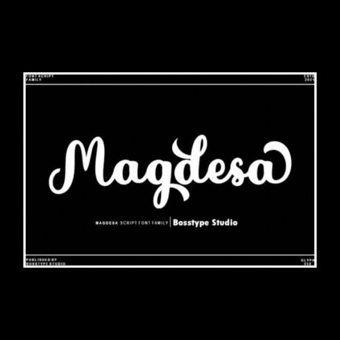 magdesa beautiful and refined handwritten font cover image.