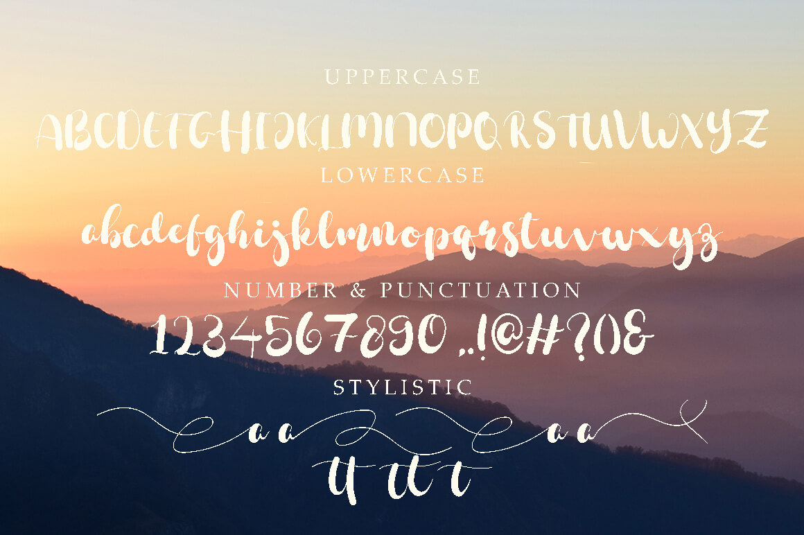 mailitta awesome stylish script font.