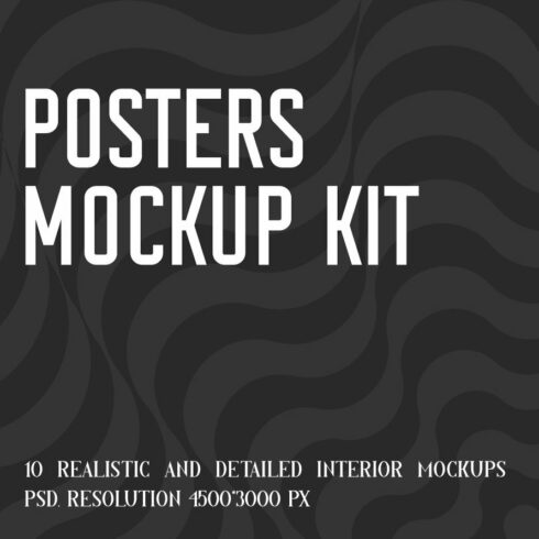 Posters Mockup Kit cover image.