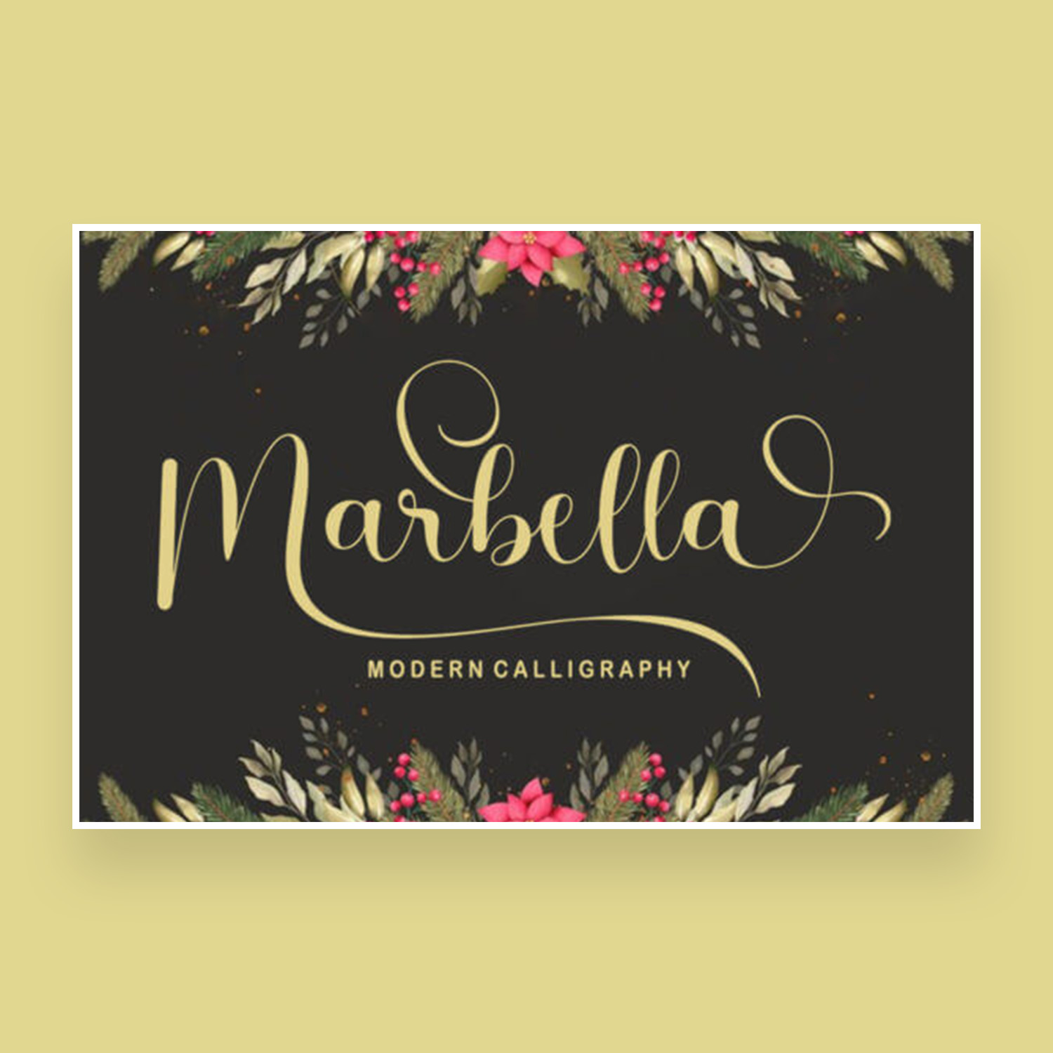 marbella incredibly unique handwritten font cover image.